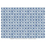 Papier tassotti à motifs mosaïque bleu