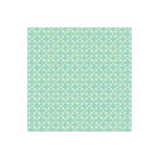 Papier tassotti à motifs mosaïque vert
