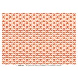 Papier tassotti à motifs drop orange