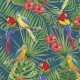 Papier tassotti à motifs perroquet ara