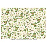 Papier tassotti à motifs pistache