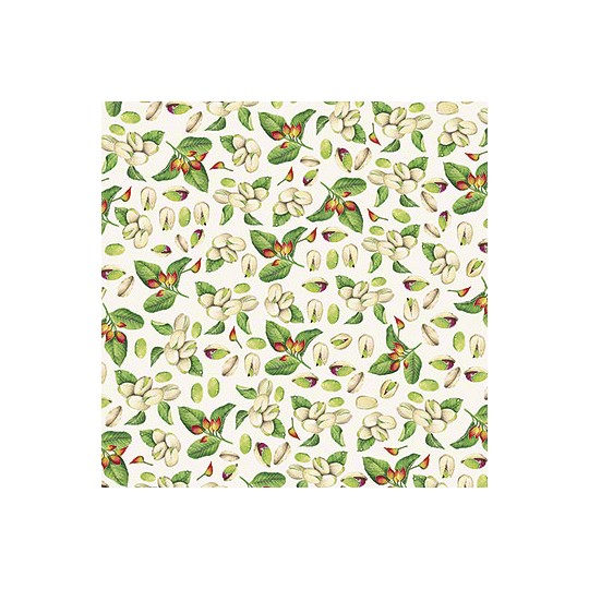 Papier tassotti à motifs pistache
