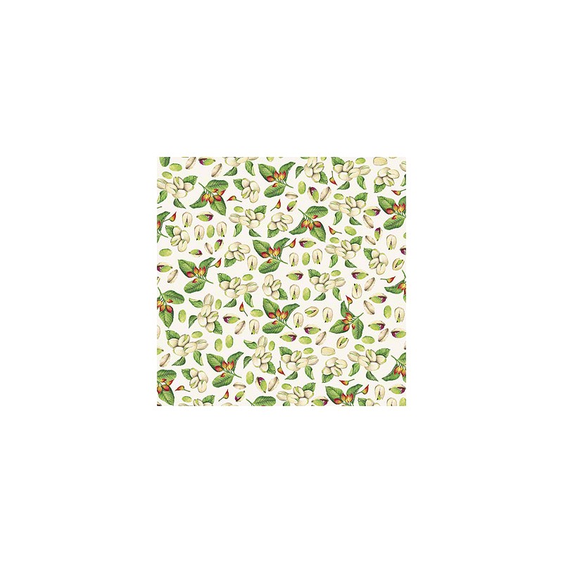 Papier tassotti à motifs pistache