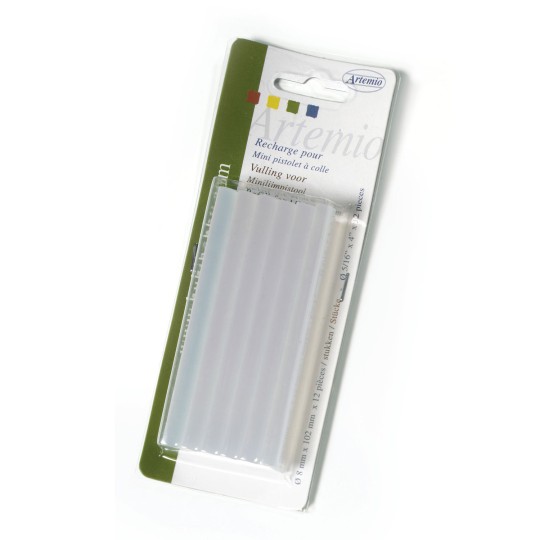 Colle en baton pour mini pistolet Artemio 12 recharges Colle en baton pour mini pistolet Artemio 12 recharges
