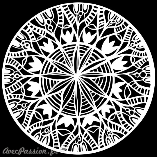 Pochoir plastique carreau de ciment spring medallion 30x30cm