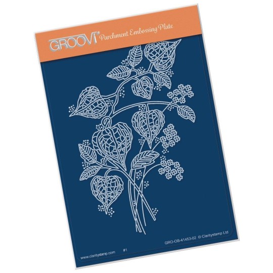 Groovi gabarit traçage parchemin bordure lanterne florale Groovi gabarit traçage parchemin bordure lanterne florale