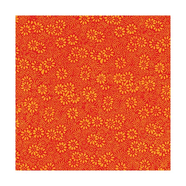Papier népalais lokta lamaLi prairie orange ton sur ton