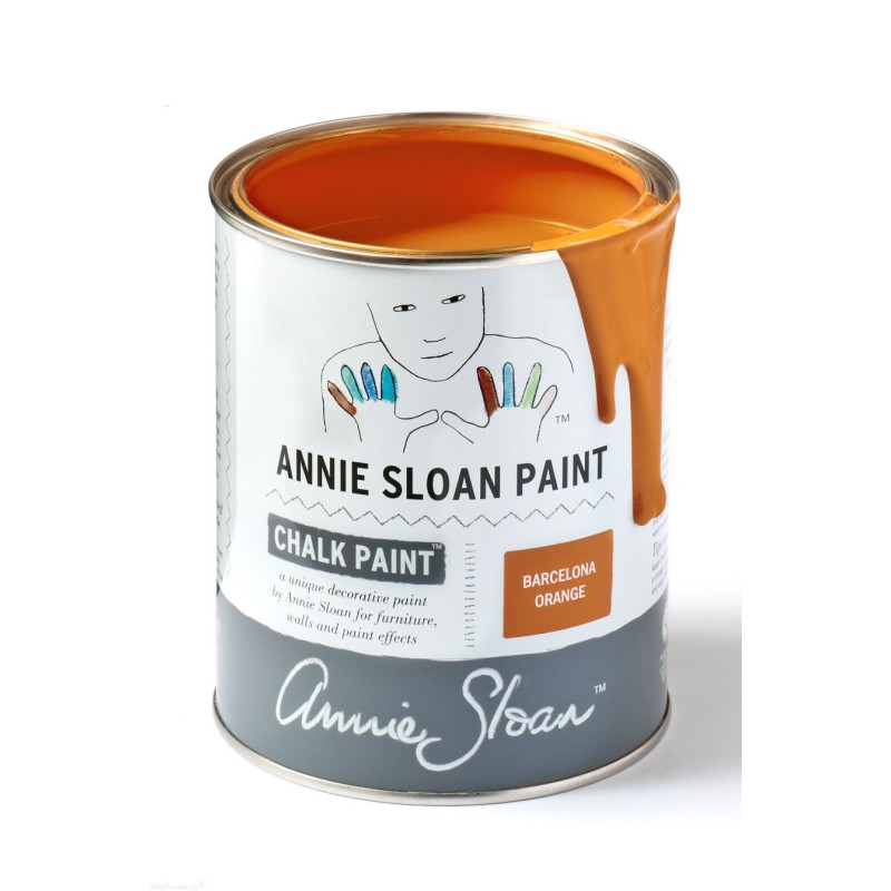 Peinture Chalk Paint Annie Sloan Barcelona Orange 1L