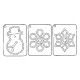 Gabarit de découpe scrapbooking papier anniversaire Artemio
