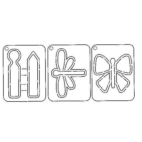 Gabarit de découpe scrapbooking papier papillons Artemio