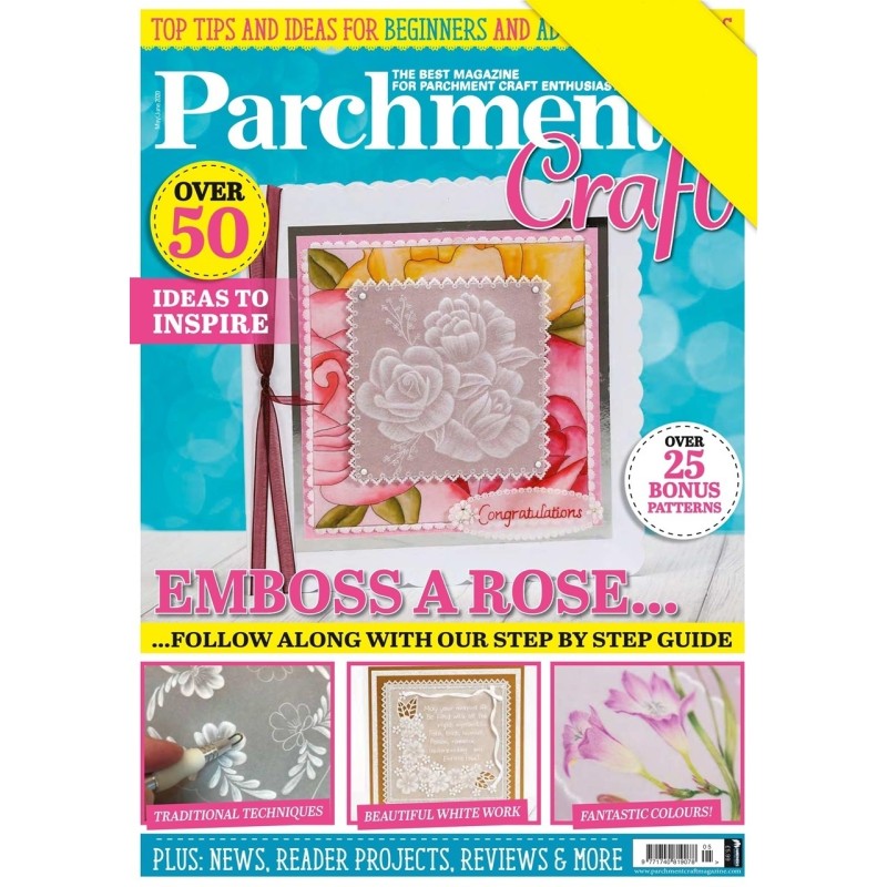 Parchment Craft magazine Pergamano mai/juin 2020 Emboss a Rose