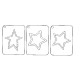 Gabarit de découpe scrapbooking papier étoiles Artemio