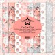 Papier scrapbooking assortiment Dixi Craft Paper Favourites coral and grey 30x30 8fe