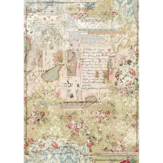 Papier de riz Stamperia 42x30cm Papier Peint couches