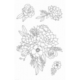 Tampon clear My Favorite Things Fantasy Florals 