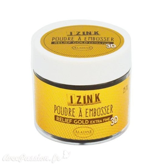 Poudre à embosser doré extra fine Aladine izink 25ml