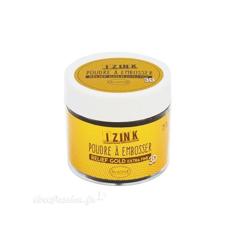Poudre à embosser doré extra fine Aladine izink 25ml