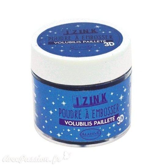 Poudre à embosser pailleté Volubilis Aladine izink 25ml