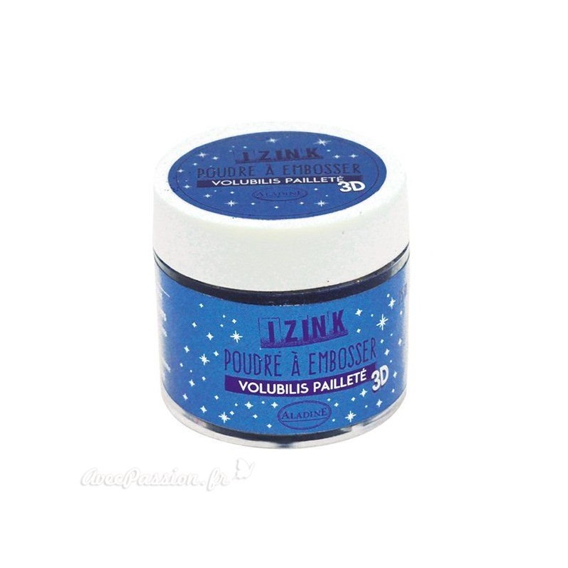 Poudre à embosser pailleté Volubilis Aladine izink 25ml