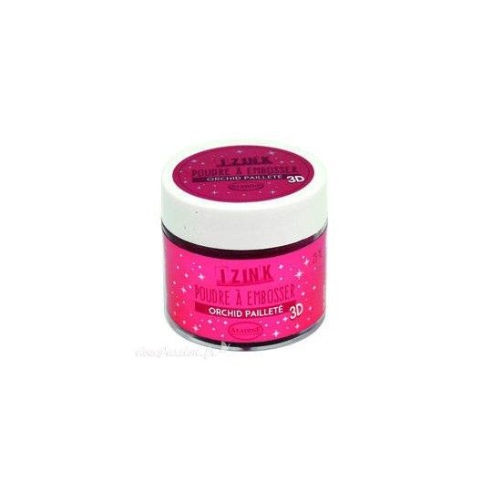 Poudre à embosser pailleté Orchid Aladine izink 25ml