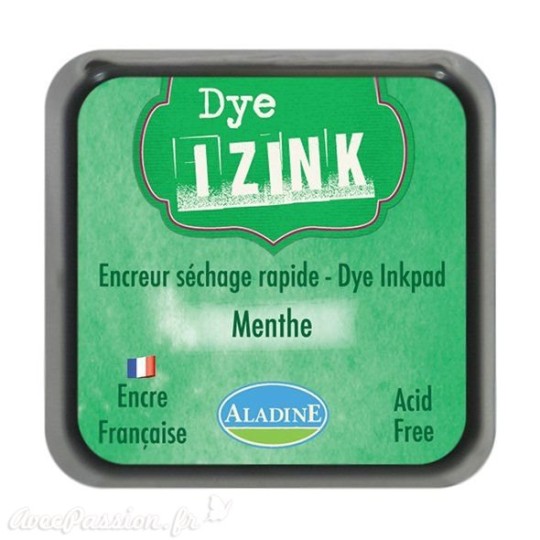 Encreur tampon Aladine Dye Izink séchage rapide Vert Menthe