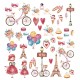 Papier scrapbooking assortiment Amelie Prager paris 12fe 30x30