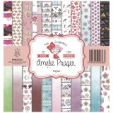 Papier scrapbooking assortiment Amelie Prager india 12fe 30x30