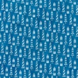 Papier népalais lokta motifs mer phare blanc fond bleu