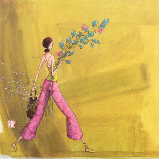 Carte postale Gaelle Boissonnard le bouquet champetre Carte postale Gaelle Boissonnard le bouquet champetre