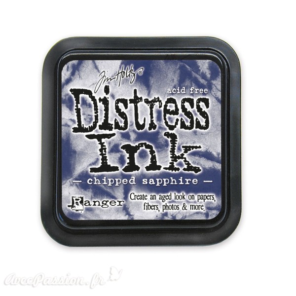 Encre distress Ranger Tim Holtz chipped sapphire