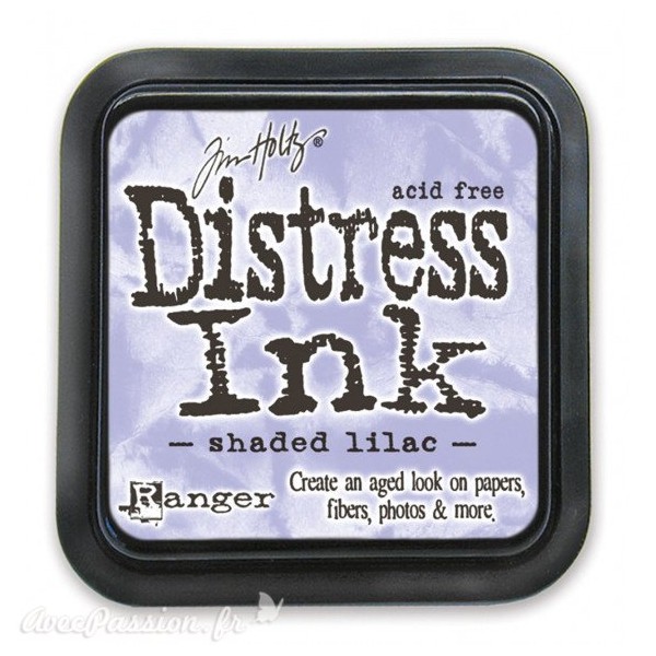 Encre distress Ranger Tim Holtz shaded lilac