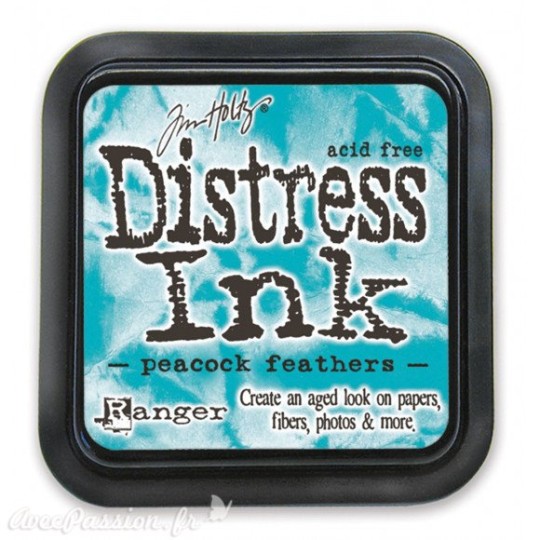 Encre distress Ranger Tim Holtz peacock feathers