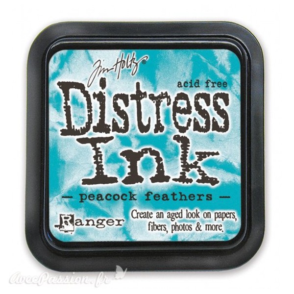 Encre distress Ranger Tim Holtz peacock feathers