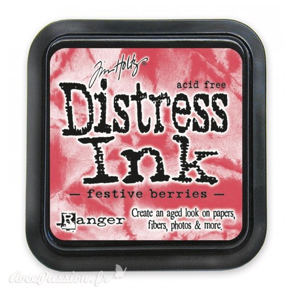 Encre distress Ranger Tim Holtz festive berries