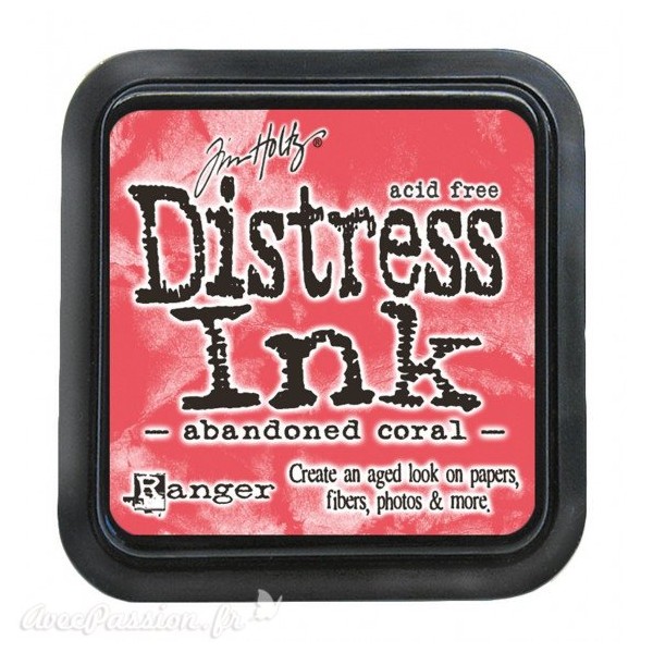 Encre distress Ranger Tim Holtz abandoned coral