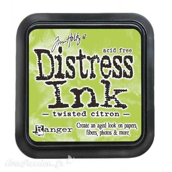 Encre distress Ranger Tim Holtz twisted citron