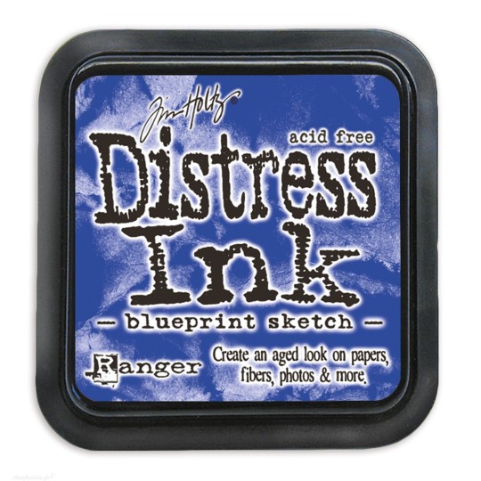 Encre distress Ranger Tim Holtz blueprint sketch