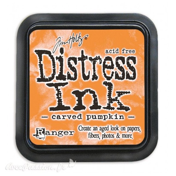 Encre distress Ranger Tim Holtz carved pumpkin