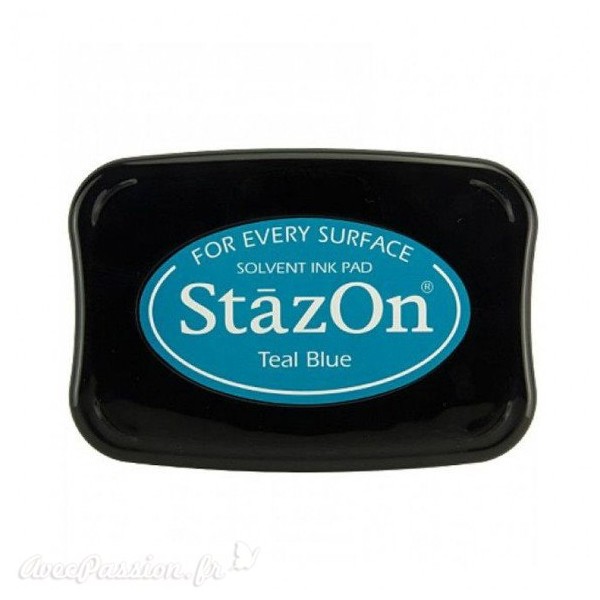 Encre Stazon permanente Teal Blue