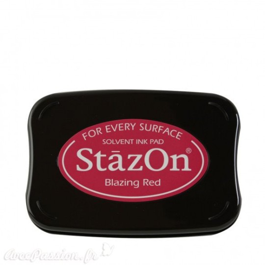 Encre Stazon permanente Blazing Red
