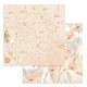 Feuille scrapbooking Stamperia aquarelle flowers 30x30 réversible