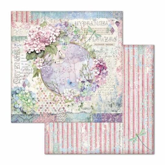 Papier scrapbooking garland Stamperia 30x30 réversible
