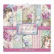 Papier scrapbooking assortiment Stamperia Hortensia 10f recto verso 30x30