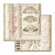 Feuille scrapbooking Stamperia fans and music 30x30 réversible