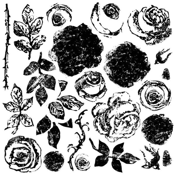 Tampons IOD Clear Stamps Painterly Roses