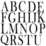Tampons IOD alphabet Typesetting 2 plaques 62 pièces