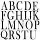 Tampons IOD Clear Stamps Typesetting 2 plaques alphabet