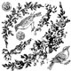 Tampons IOD Clear Stamps Floral Swags