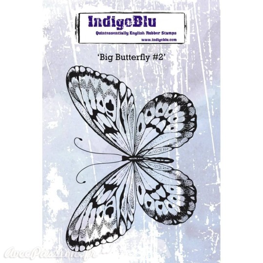 Tampon caoutchouc IndigoBlu Big Butterfly BB2 A6 Tampon caoutchouc IndigoBlu Big Butterfly BB2 A6