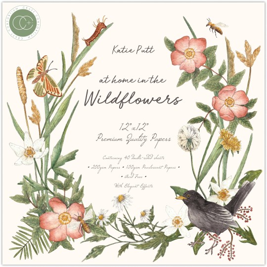 Papier scrapbooking assortiment at home in the wildflowers 40fe 30x30